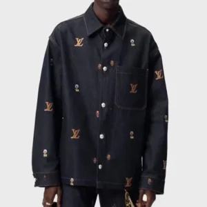 Louis Vuitton Embroidered Denim Over Jacket