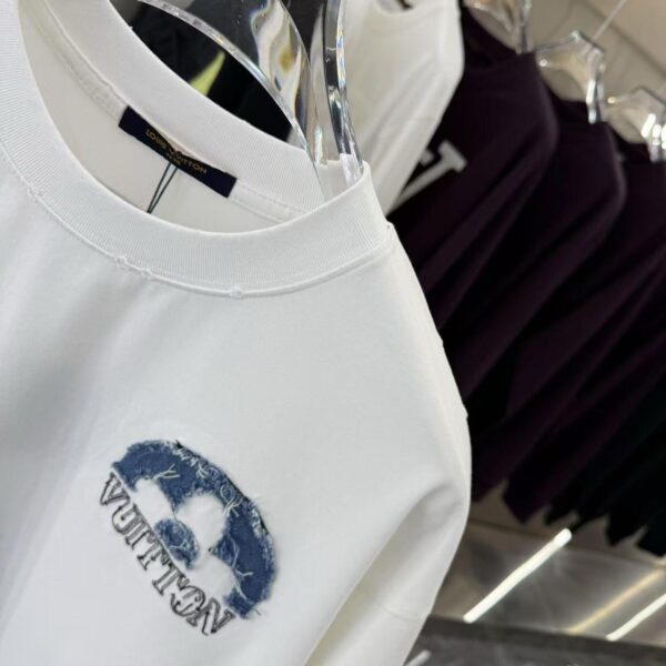 DENIM PATCH CREWNECK TEE - Image 2