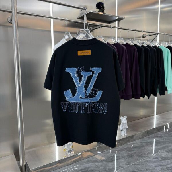 DENIM PATCH CREWNECK TEE - Image 5