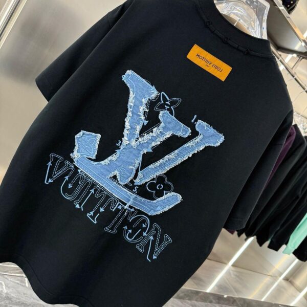 DENIM PATCH CREWNECK TEE - Image 7