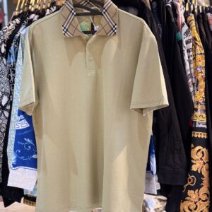 CHECK COLLAR COMBED COTTON POLOS