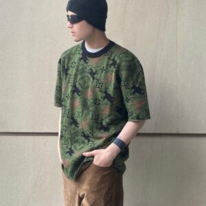 ALL OVER PATTERN KNITTED TSHIRT