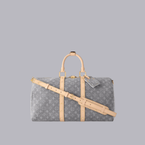 GREY MONOGRAM DENIM DUFFLE