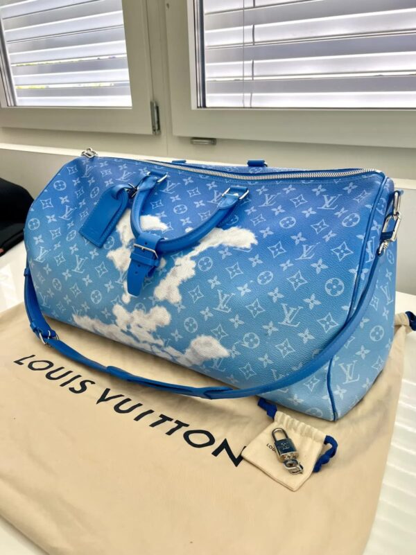 BLUE MONOGRAM DUFFLE BAG