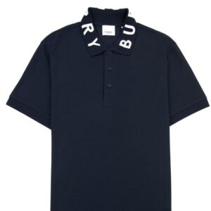 MONOGRAM COLLAR COTTON POLO