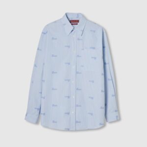 STRIPED LOGO PRINT TSHIRT