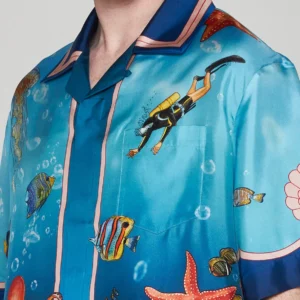 SPREAD COLLAR SHIRT