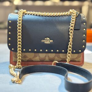 TABBY 90440 SHOULDER BAG BLACK BEIGE