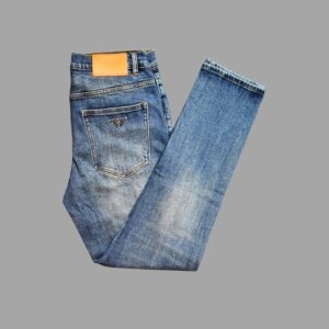BACK POCKET METAL LOGO DENIM