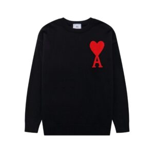 KNITTED HEART LOGO PULLOVER