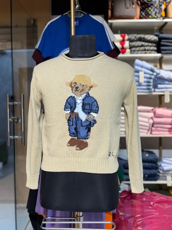 COUNTRY CHIC BEAR SWEATER