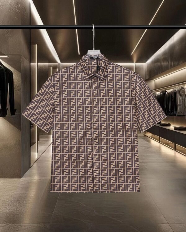 GEOMETRIC MONOGRAM SHIRT