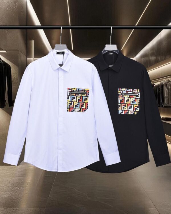 DUAL TONE ACCENT POCKET SHIRT
