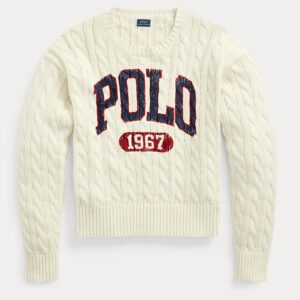 IVORY HERITAGE CABLE SWEATER