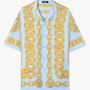 CHAIN PRINT HALF SLEEVE SHIRT