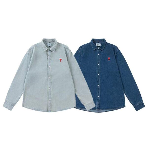 HEART DENIM SHIRT