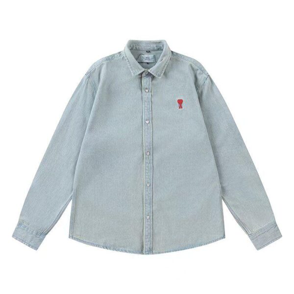 HEART DENIM SHIRT - Image 4
