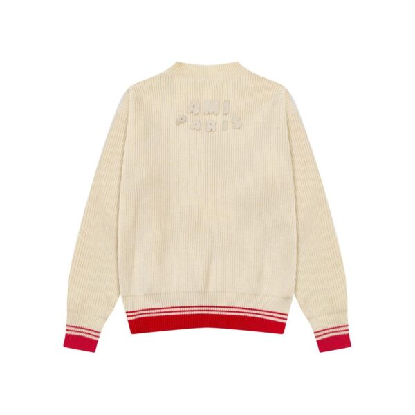 V NECK HEART SWEATER - Image 3
