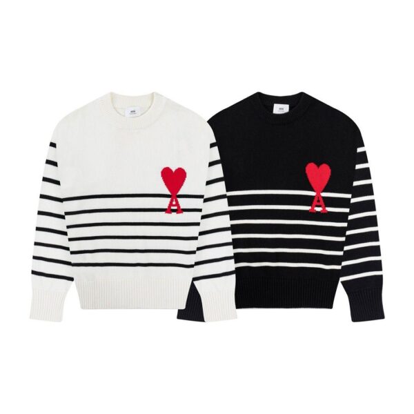 STRIPED HEART SWEATER - Image 2