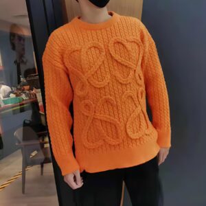 ORANGE WAVY LOGO PULLOVER