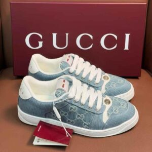 DENIM MONOGRAM SNEAKERS
