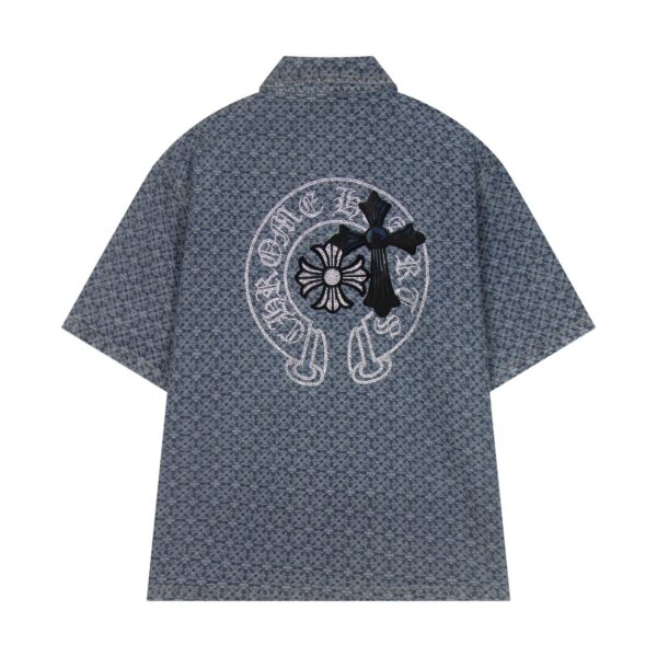 OVERSIZED DENIM CROSS SHIRT - Image 2