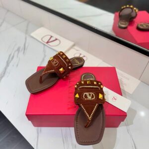 VELVET STUDDED SLIPPER