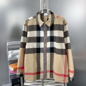 CHECKERED ZIP UP JACKET