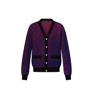 OPTICAL MONOGRAM CARDIGAN