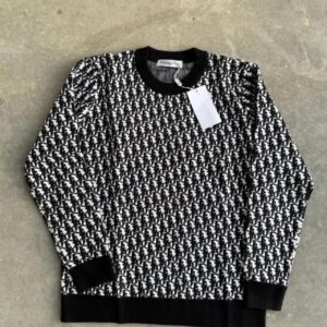BLACK ALL OVER PRINT PULLOVER