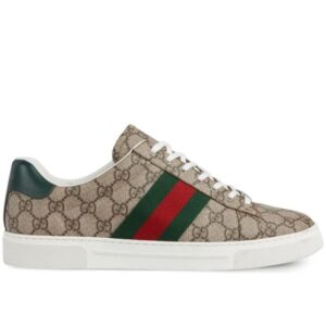 GG ACE LEATHER SNEAKERS