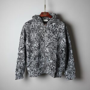 GRAFFITI MONOGRAM ZIP HOODIES