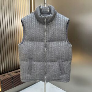 GREY KNIT ZIPPER JACKET