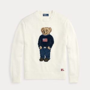 FLAG LOGO WHITE PULLOVER