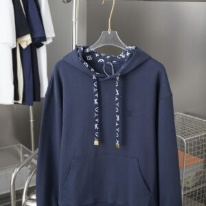 OVERSIZED NAVY LOGO HOODIE