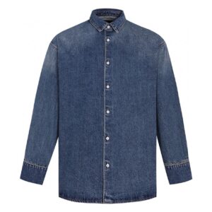 BASIC WASHED DENIM SHIRT