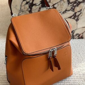 SIENNA LEATHER BACKPACK ORANGE
