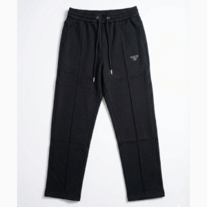DRAWSTRING BLACK JOGGERS