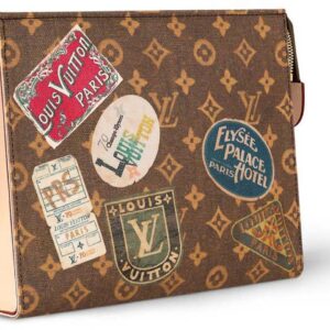 TOILET MONOGRAM POUCH