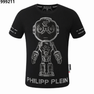 BLACK CARTOON ROBOT TEES