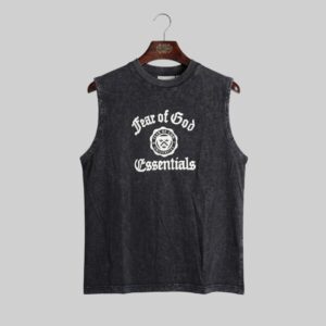 PREMIUM RAW EDGE SLEEVELESS TEE