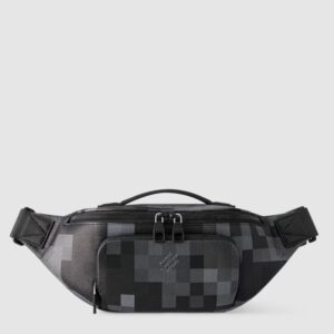 CHECK NOIR SIDE BAG