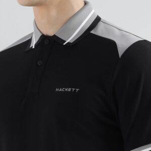 BLACK COTTON POLO