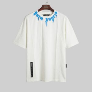 CREAM BLUE LOGO CREW