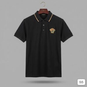 2XL-42 MEDICI CREST POLO (BLACK)
