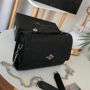 BLACK EMBOSSED TABBY SLING