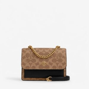 CANVAS CHAIN FLAP BAG