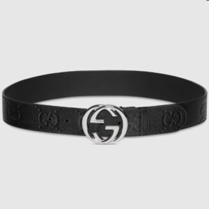 EMBOSSED GG BUCKLE BELT