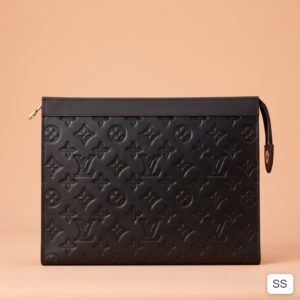 NOIR MONOGRAM POUCH