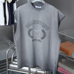 VLTN SLEEVELESS LOGO T SHIRT